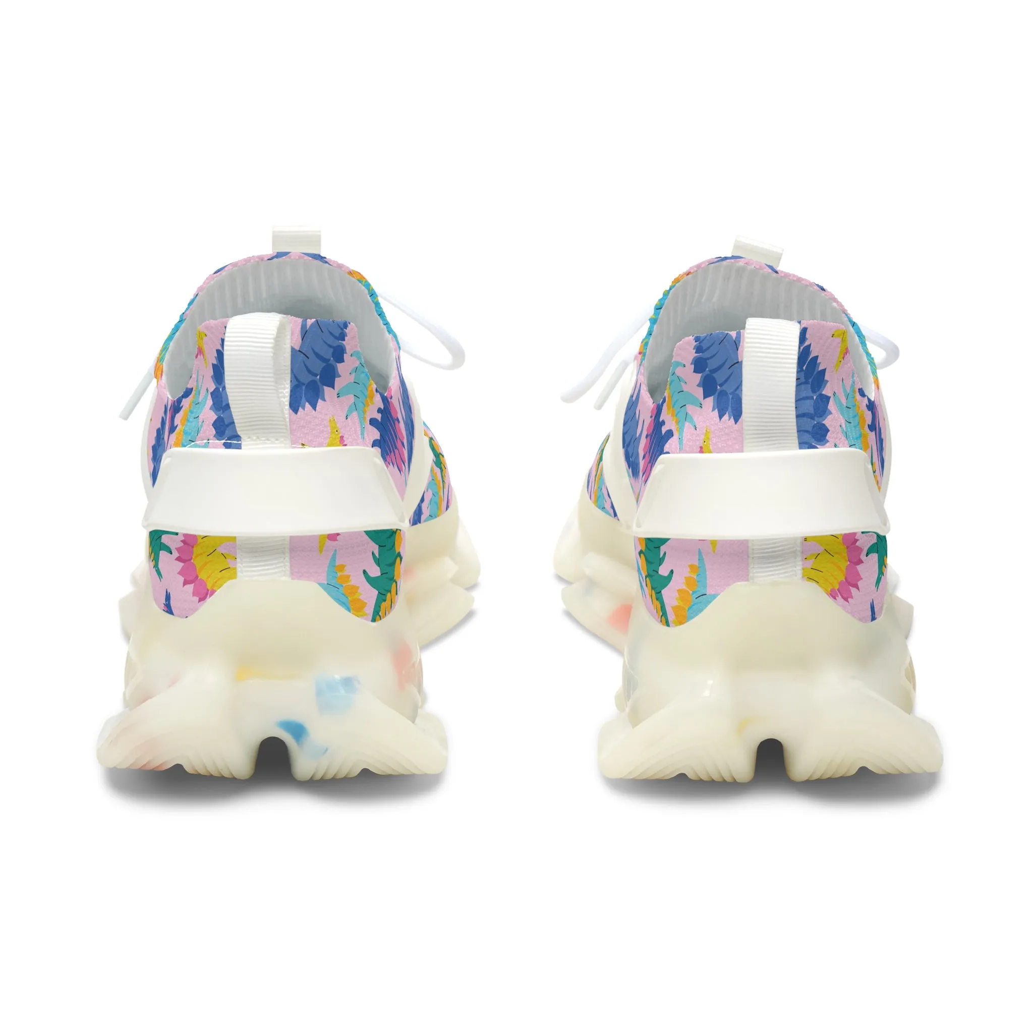 Colorful Stegosaurus Women's Mesh Sneakers