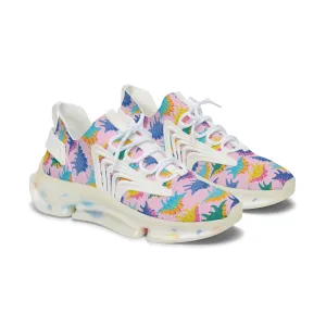 Colorful Stegosaurus Women's Mesh Sneakers