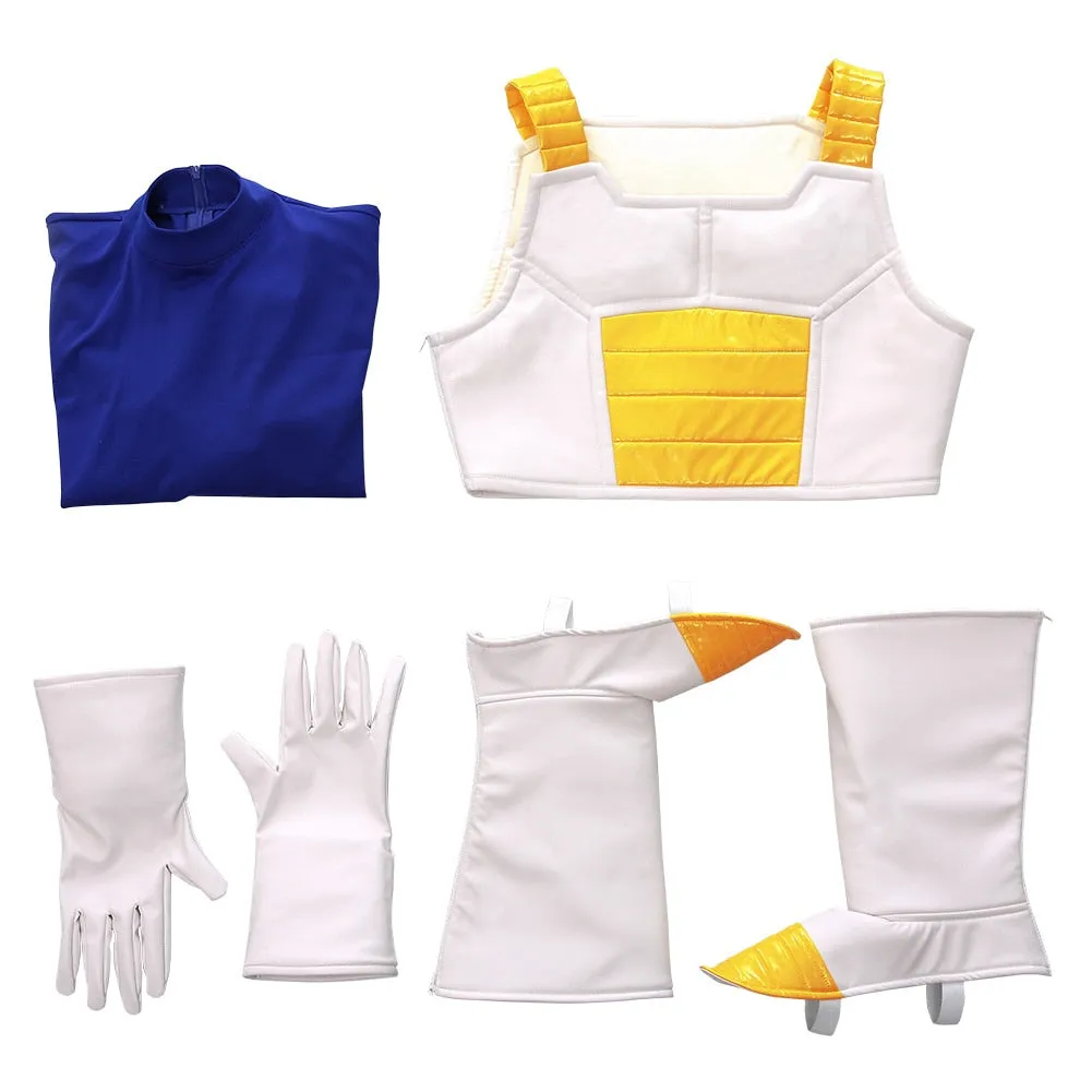 Dragon Warrior Cosplay Costume Jumpsuit Shoe Covers Gloves Vest Halloween Power Up