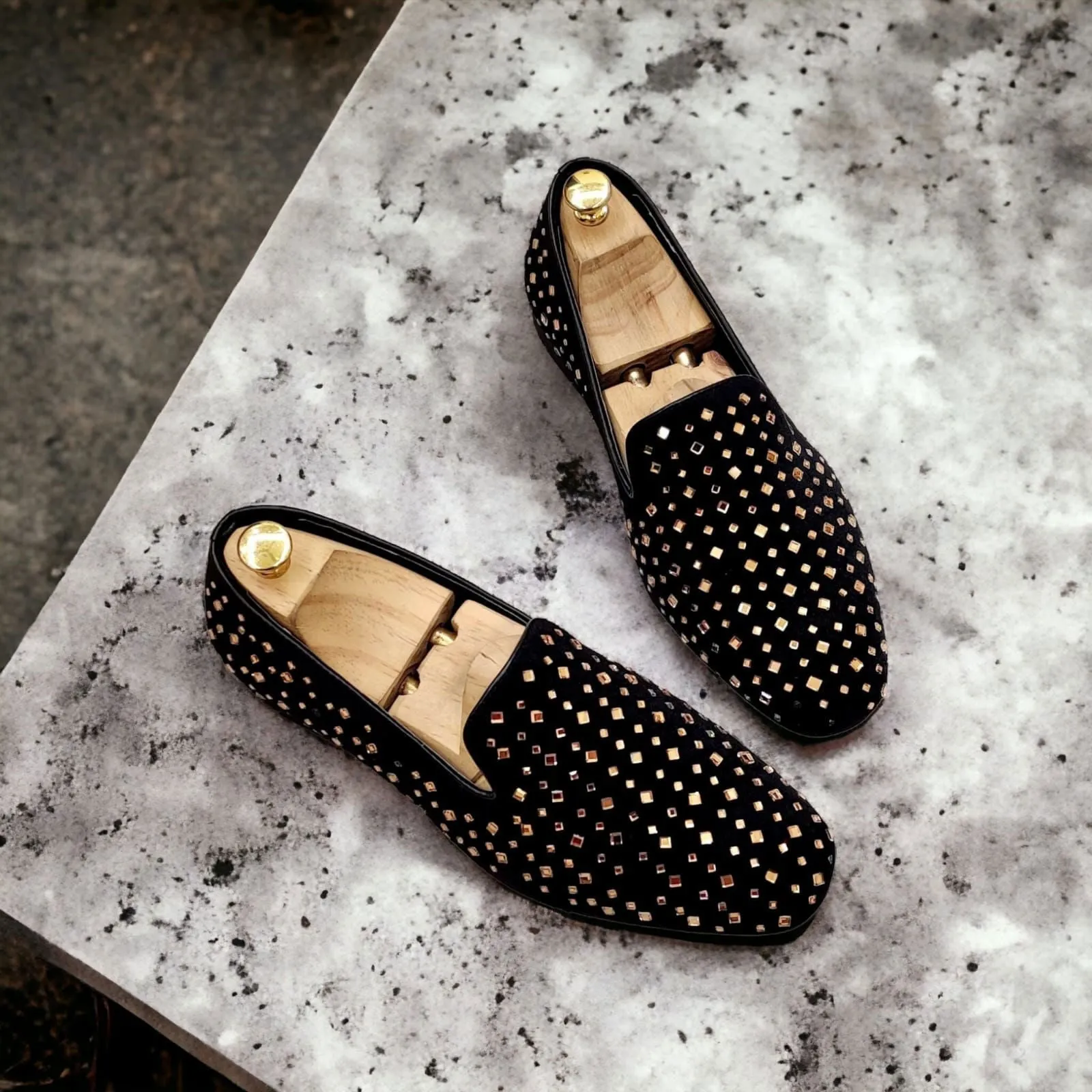 Fashionable Party Rhinestone Shoes For Men