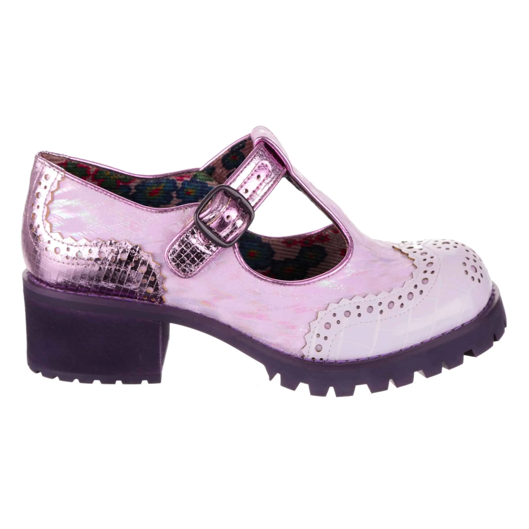Irregular Choice Womens What a Night Shoes - Purple